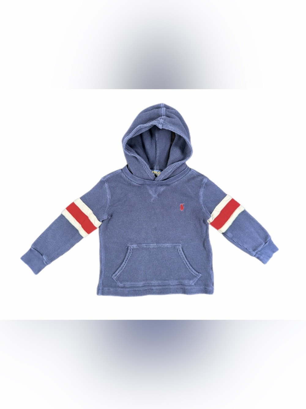 POLO Ralph Lauren Waffle Knit Hooded Long Sleeve - 3/3T